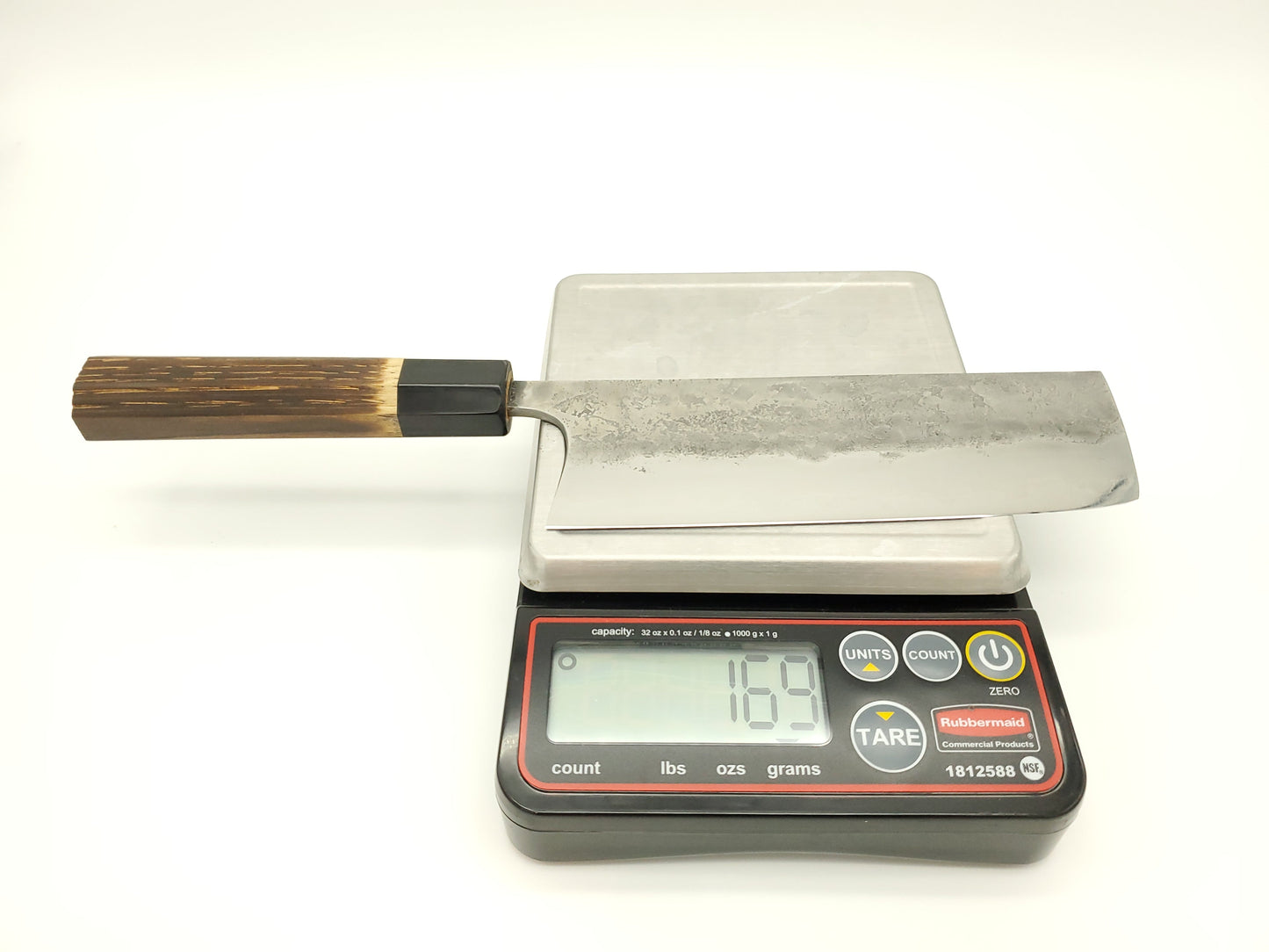 Nakiri 165mm - Aogami (bleu) #2 buffle - Katsuto Tanaka