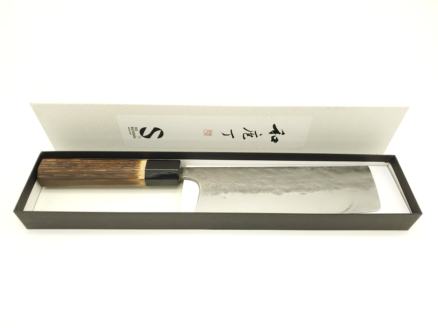 Nakiri 165mm - Aogami (bleu) #2 buffle - Katsuto Tanaka