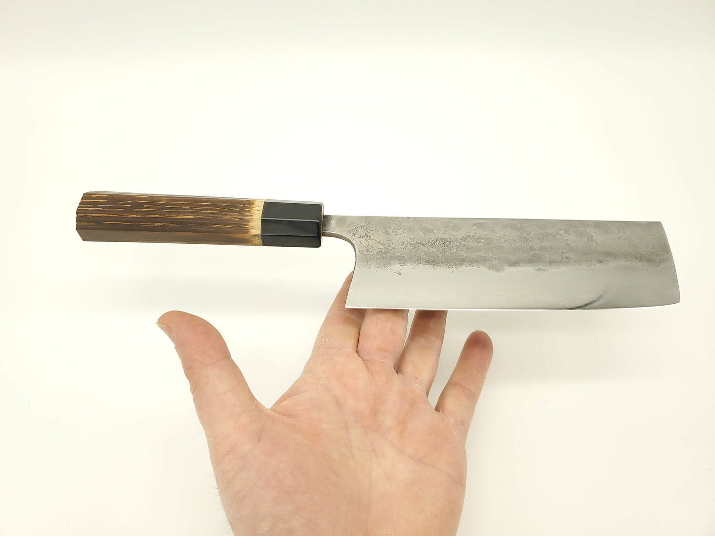 Nakiri 165mm - Aogami (bleu) #2 buffle - Katsuto Tanaka