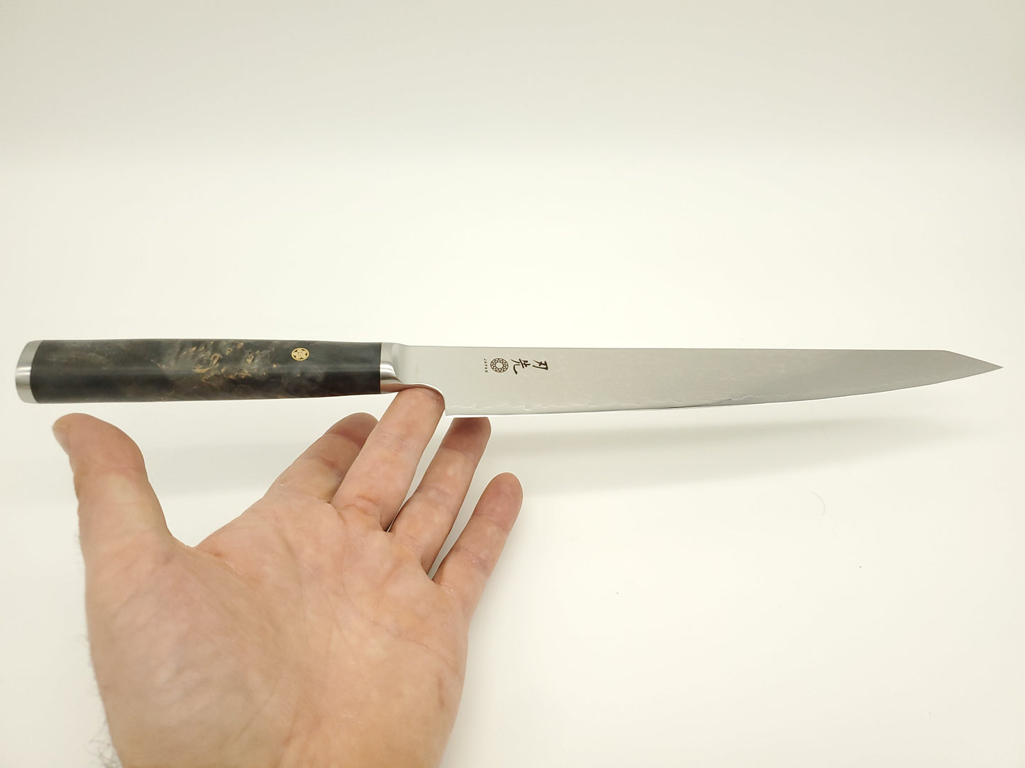 9.5” Slicer - VG10 - Black maple burl - Hazaki