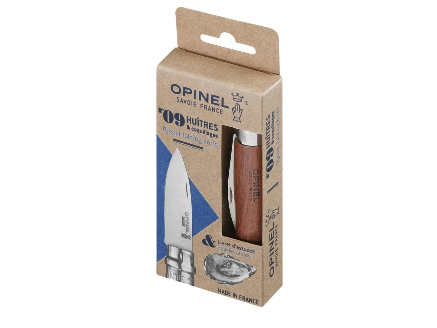 Couteau à huîtres pliable N09 - Padouk - Opinel