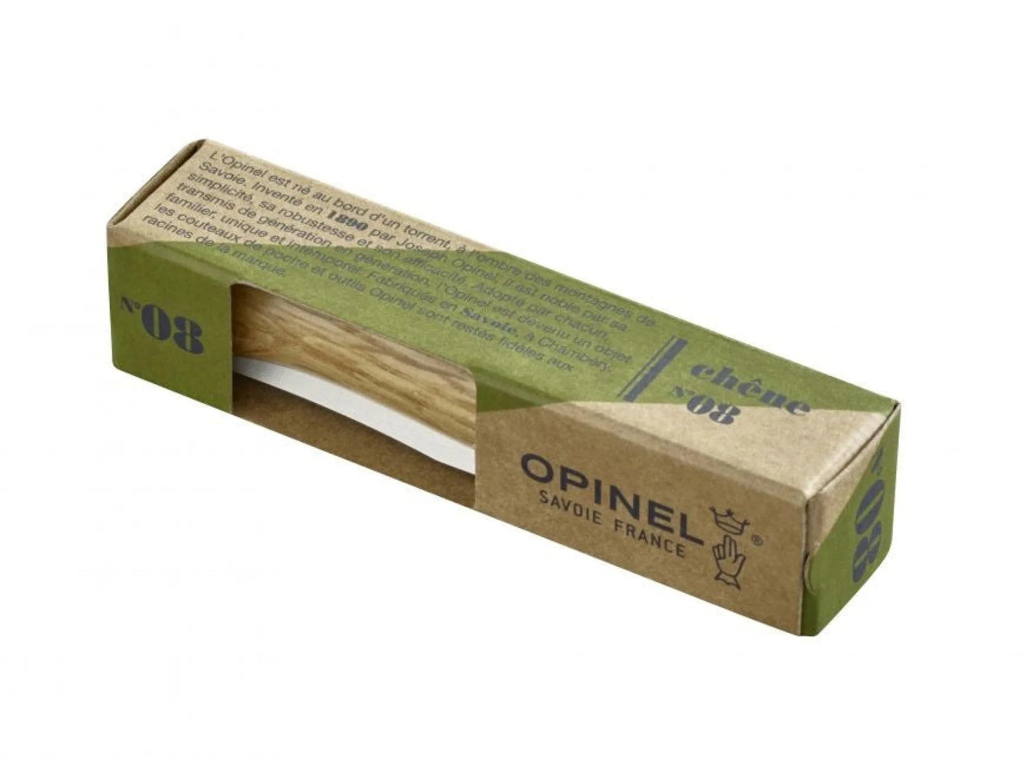 Couteau N08 - inox - chêne - Opinel