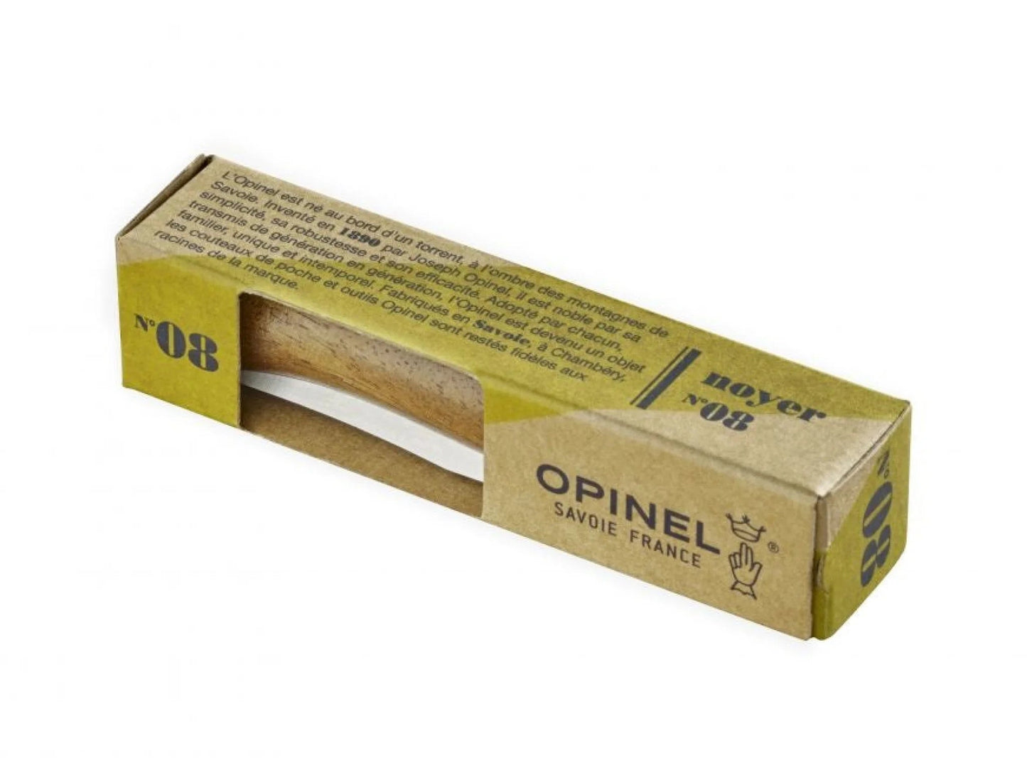 Couteau N08 - Inox - Noyer - Opinel