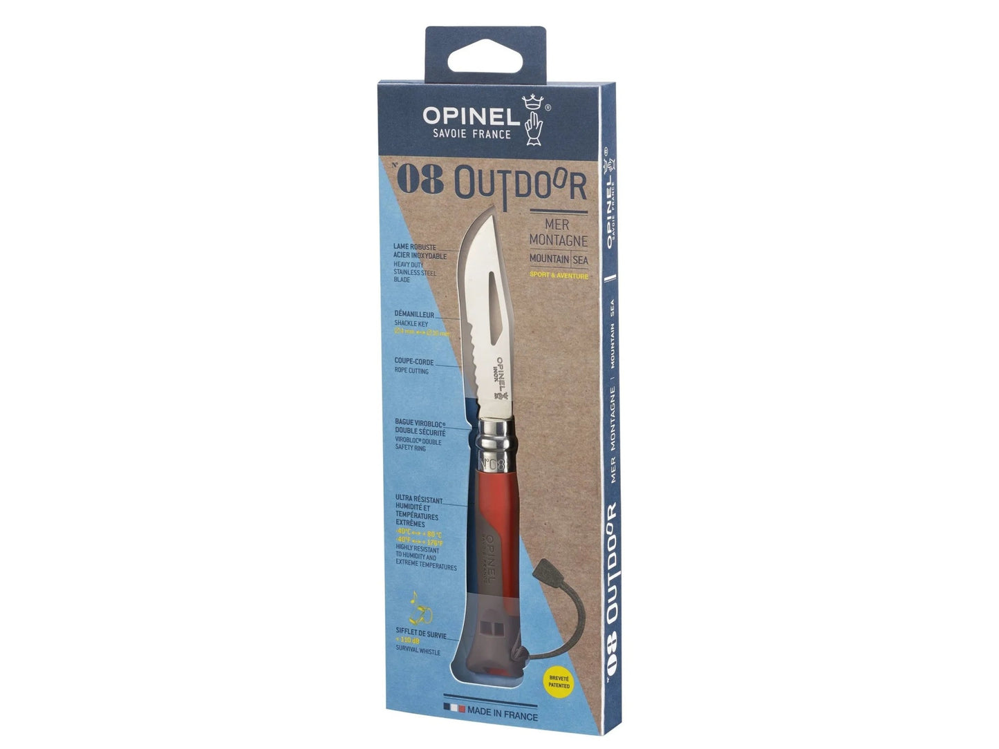 Couteau N08 - pliant survie - Opinel