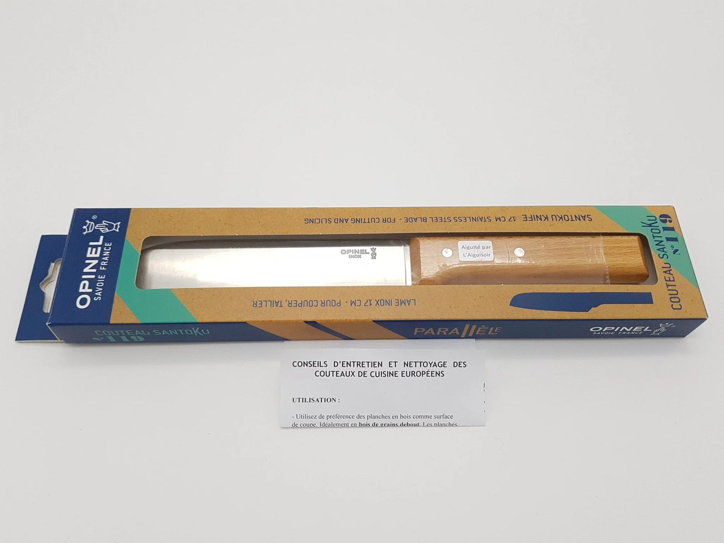 Couteau style Santoku 7’’ - Hêtre - Opinel