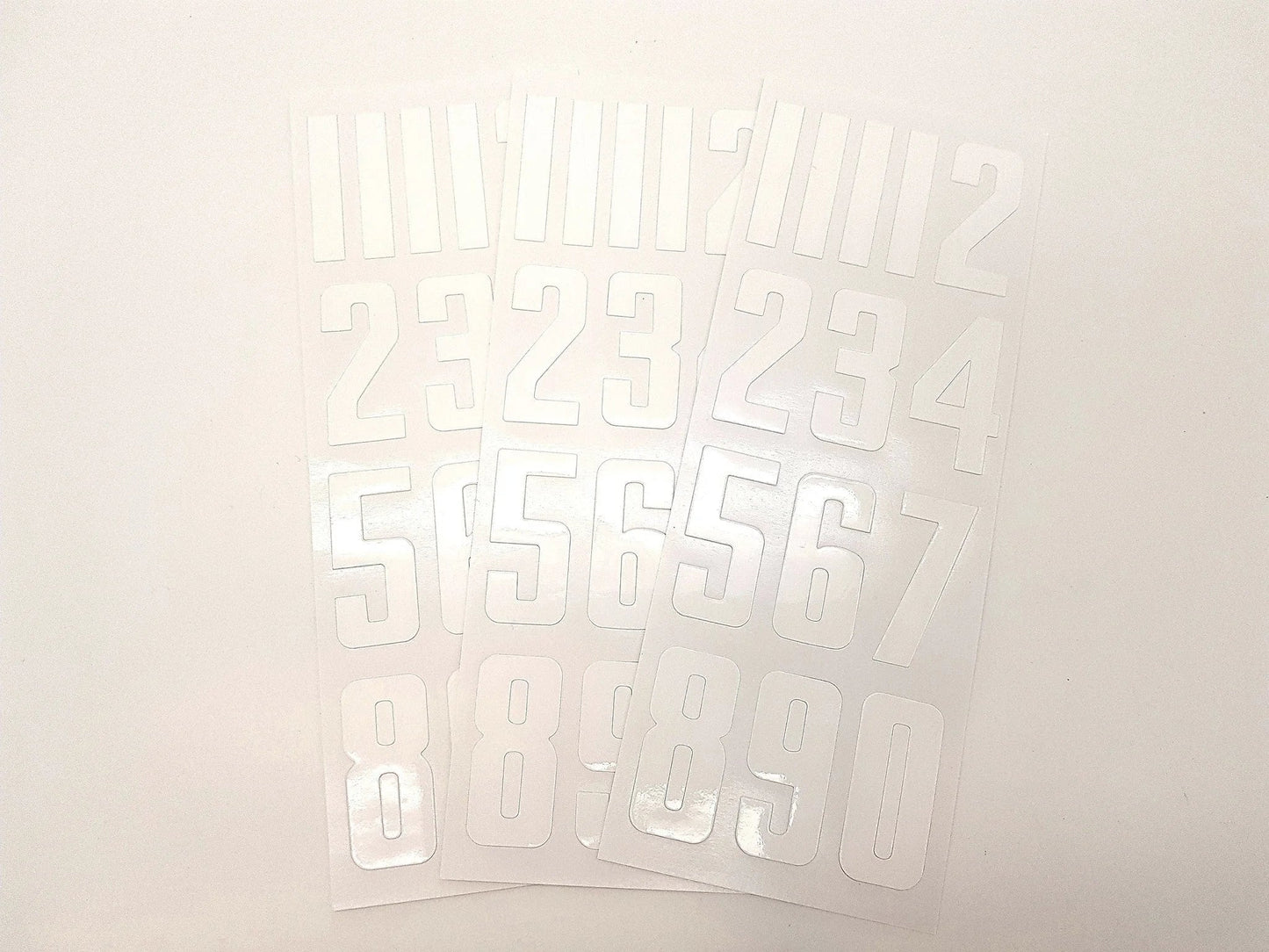 Numéros pour casque Bauer - blanc (3X)