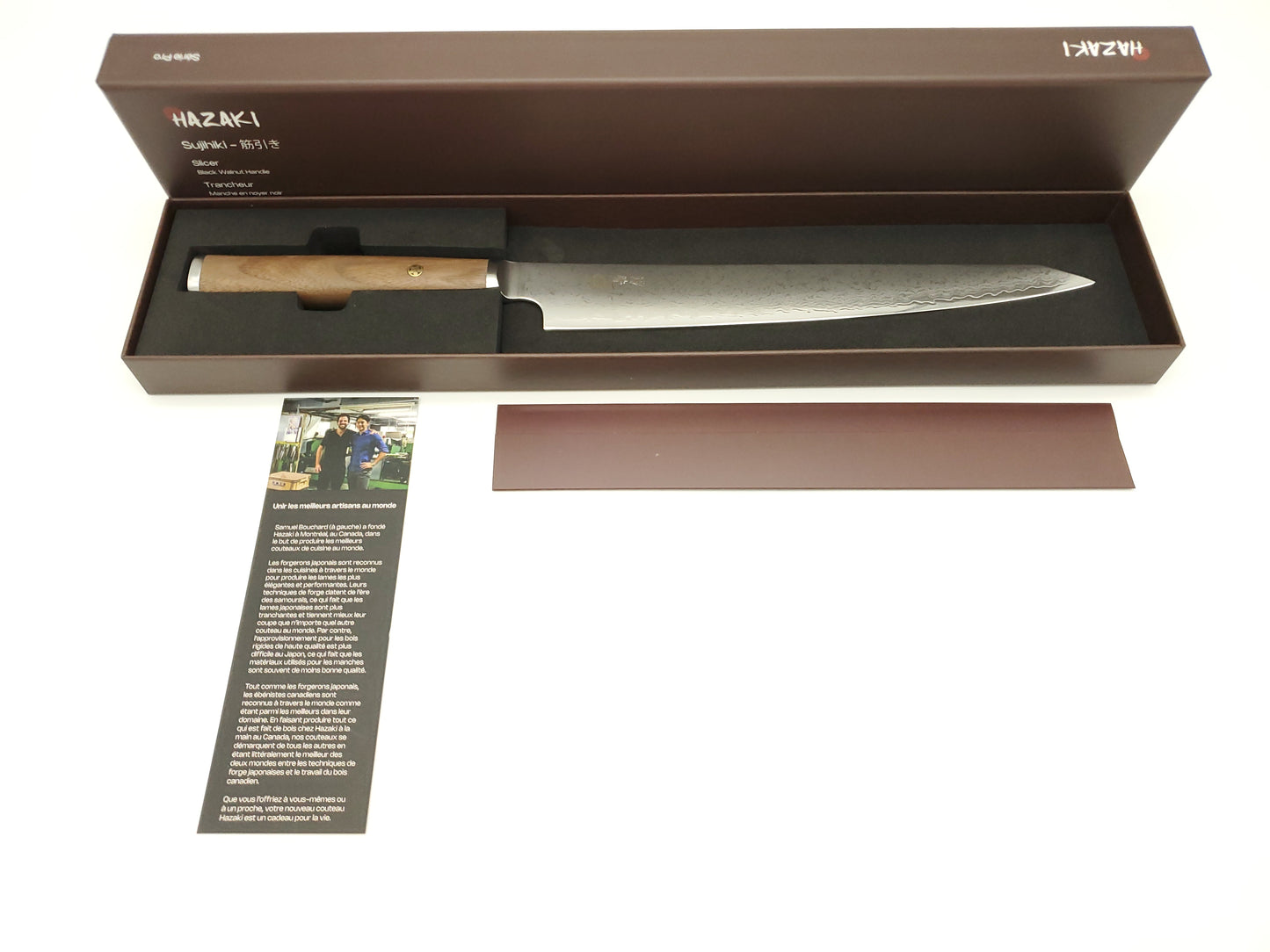 9" Slicer - VG10 - Walnut - Hazaki