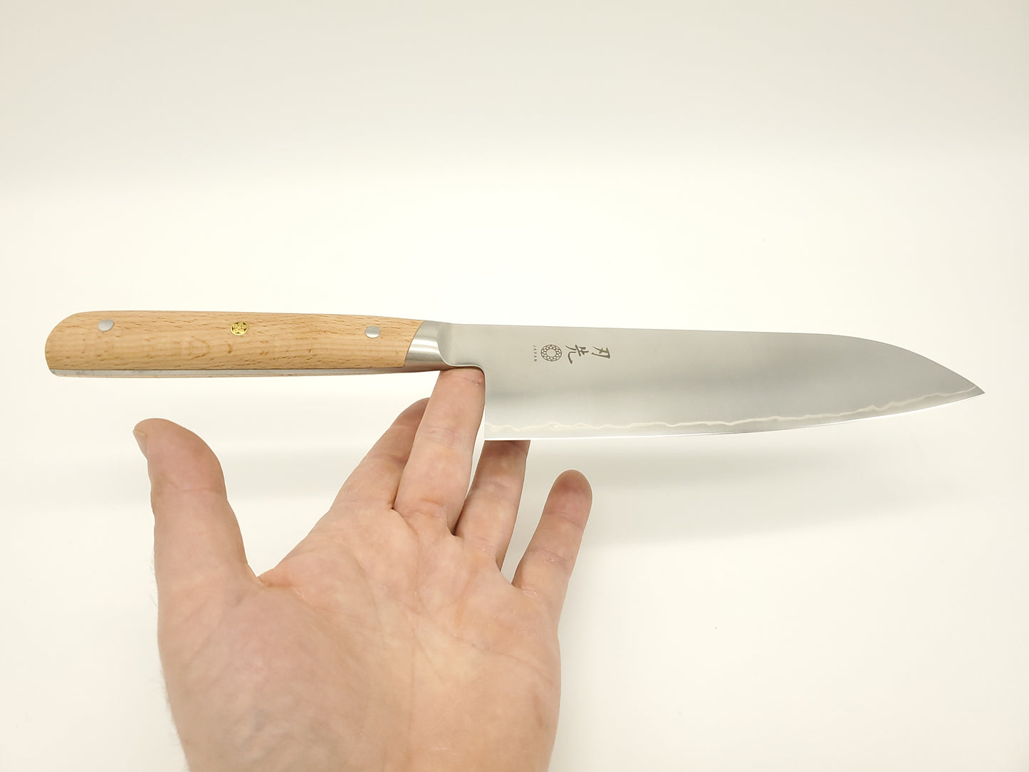 Santoku 7" - AUS10 - Hêtre - Hazaki