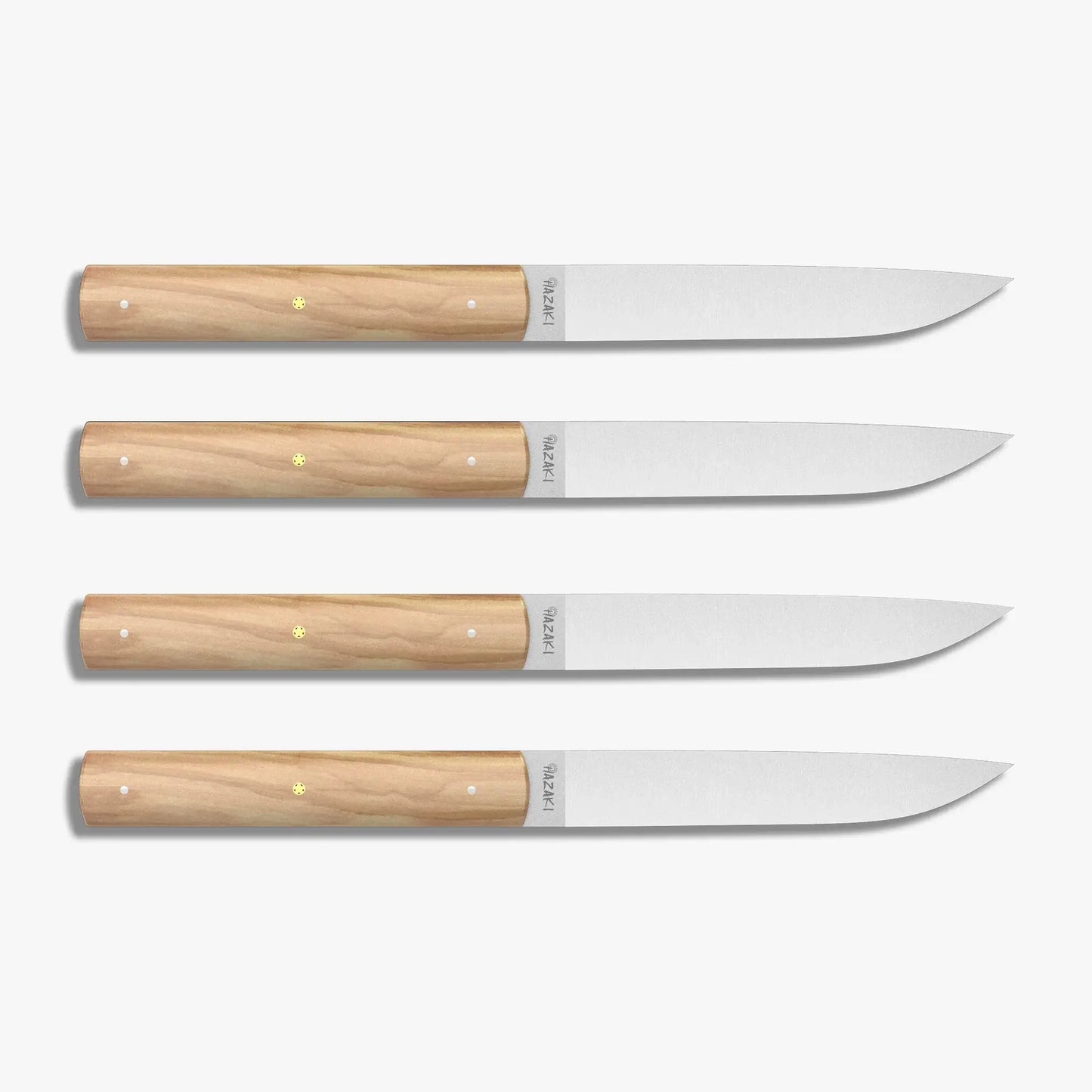 Table knives 4.5 " - Olive wood - Hazaki- box of 4