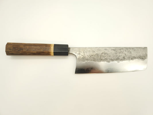 Nakiri 165mm - Aogami (bleu) #2 buffle - Katsuto Tanaka