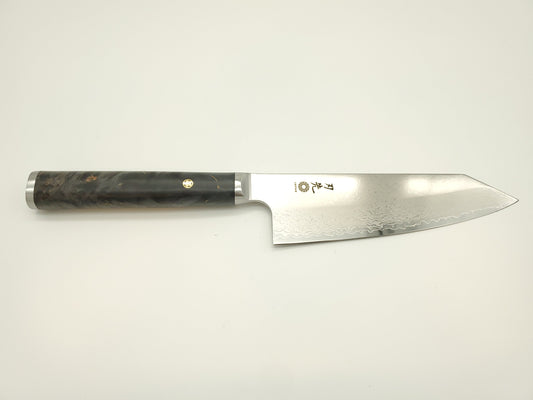 Santoku 6,5" - VG10 - Loupe d'érable noir - Hazaki