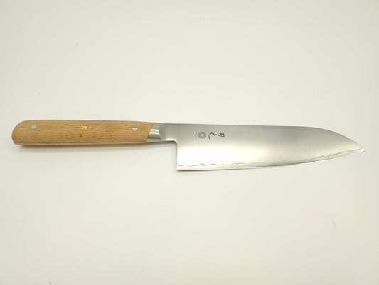 Santoku 7" - AUS10 - Hêtre - Hazaki