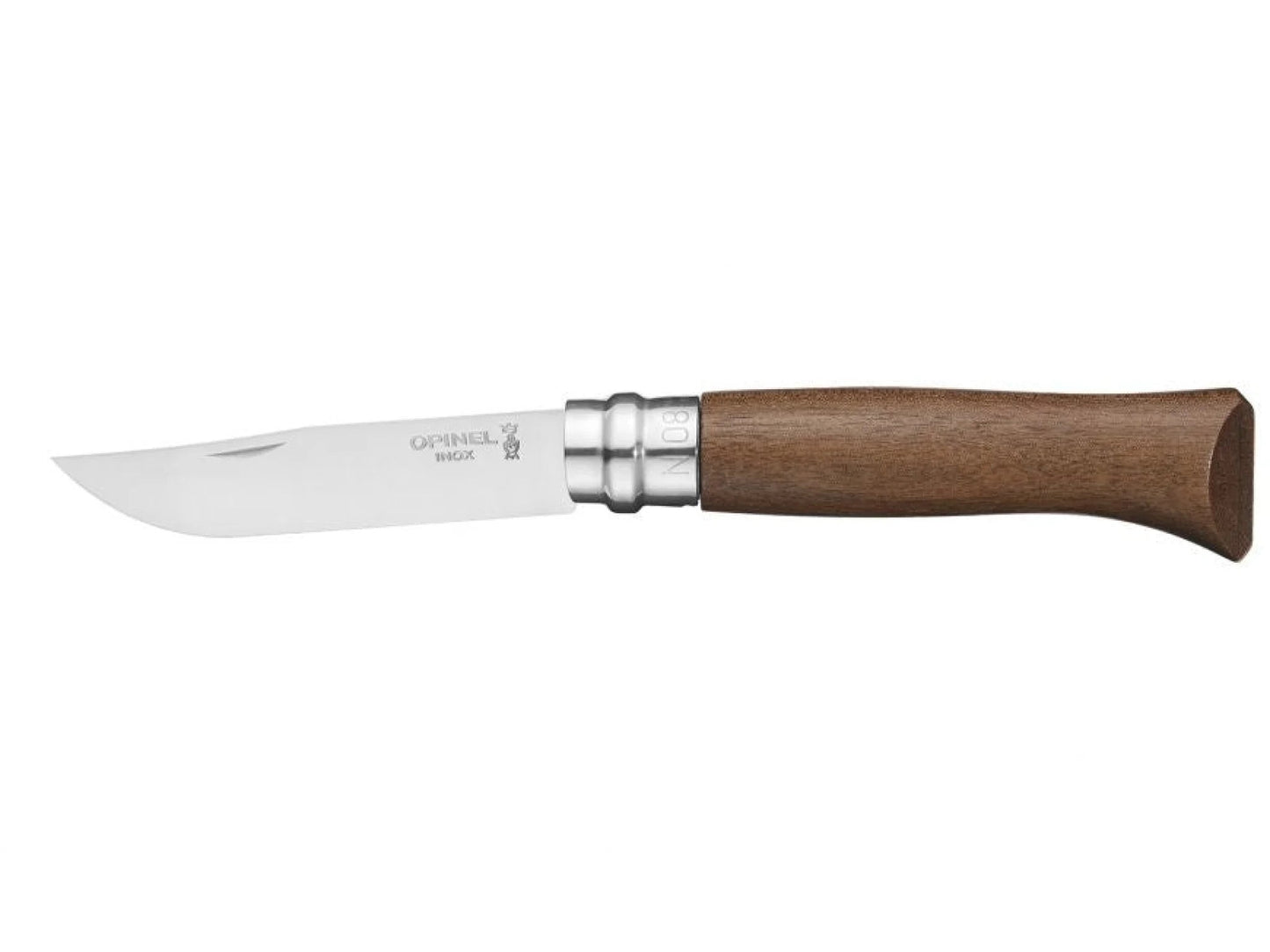 Couteau N08 - Inox - Noyer - Opinel